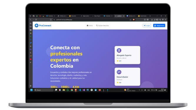 ProConnect - Vista principal